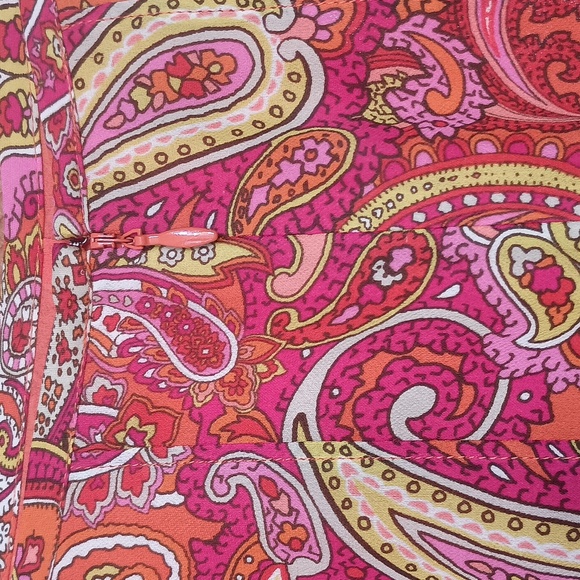 Talbots Multicolor Silk Paisley Flowing Skirt, Size 2 Petite - Picture 4 of 7